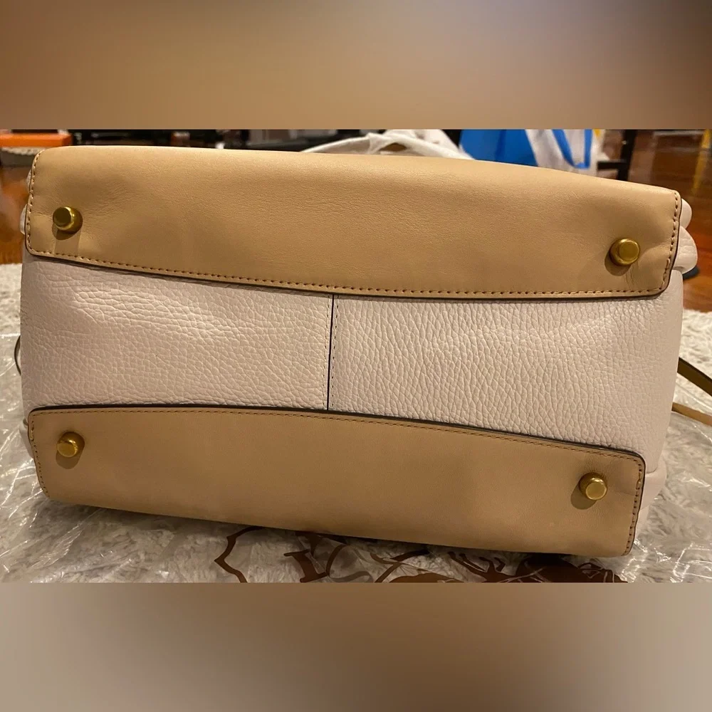 Coach Harmony Hobo In Colorblock Brass/Beechwood